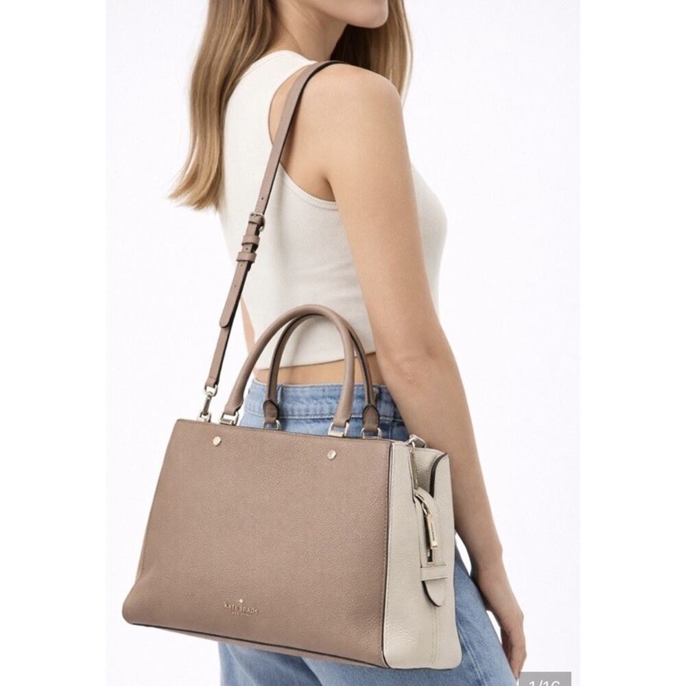 Kate Spade Women's Leila Medium Triple Compartment Shoulder Bag Nude Pink